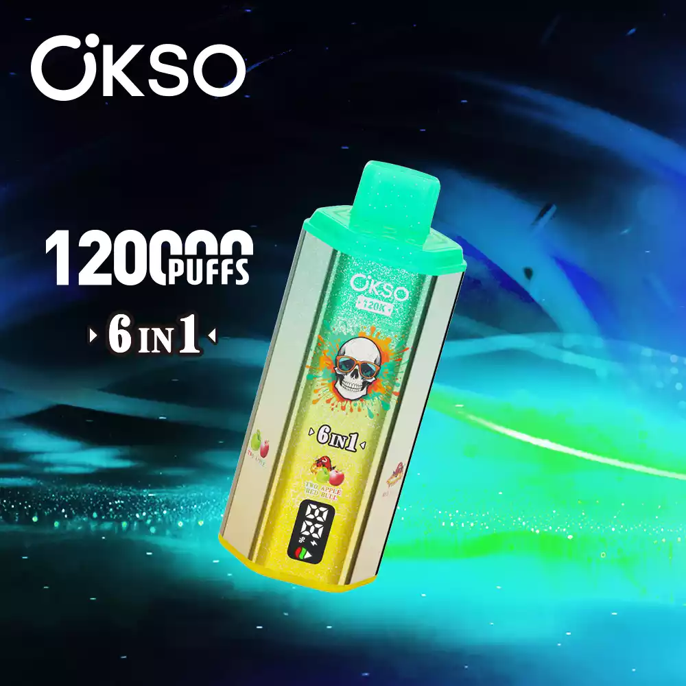 OKSO 6in1 Einweg Vape 120000 Züge LED Display Großhandel Mehrere Geschmäcker günstig kaufen – Bild 4