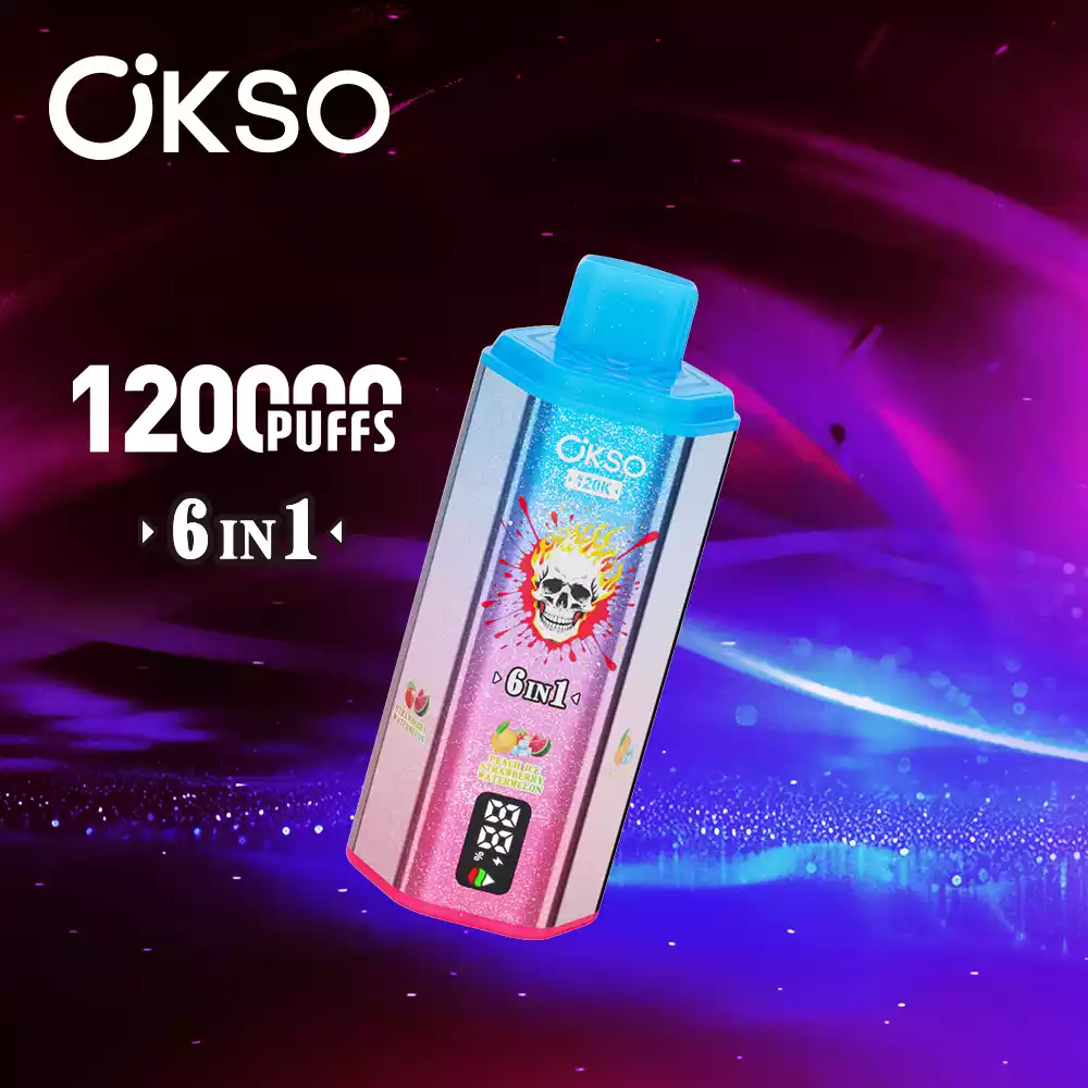 OKSO 6in1 Einweg Vape 120000 Züge LED Display Großhandel Mehrere Geschmäcker günstig kaufen – Bild 9