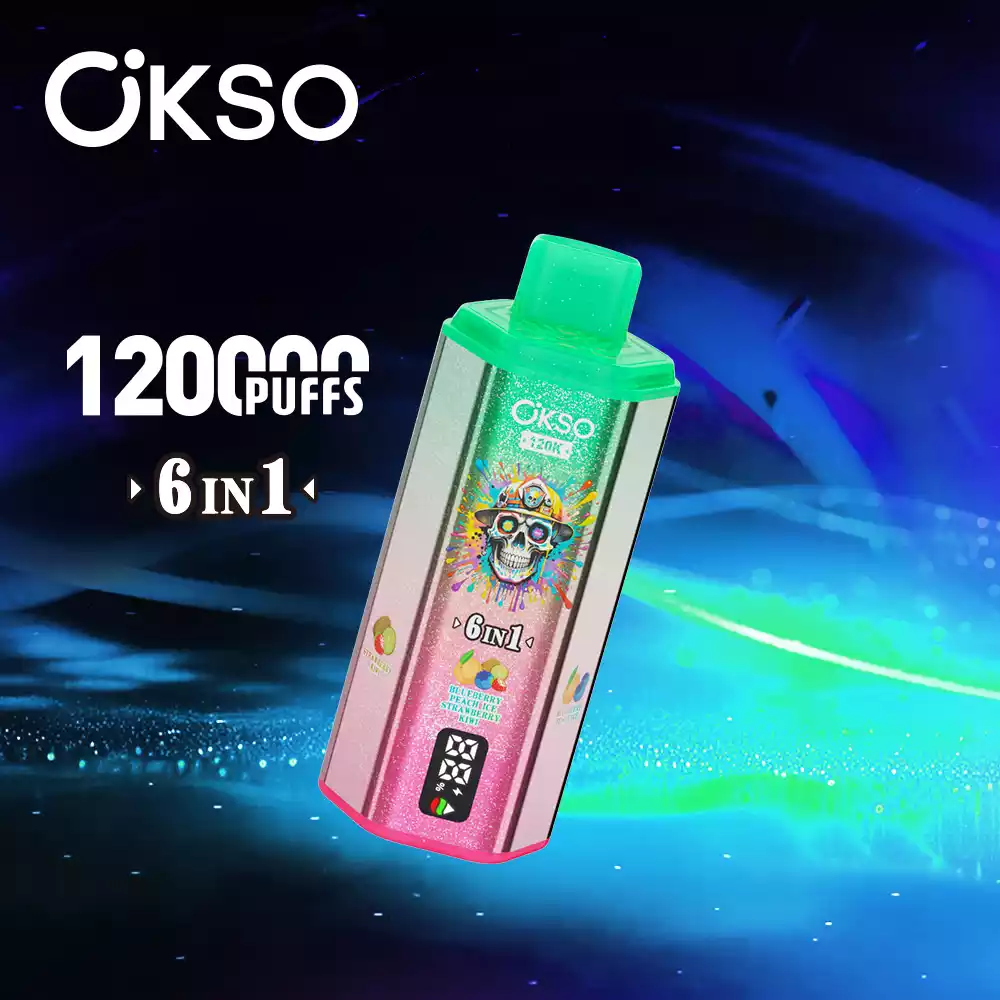 OKSO 6in1 Einweg Vape 120000 Züge LED Display Großhandel Mehrere Geschmäcker günstig kaufen – Bild 7