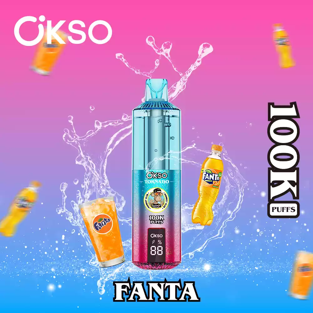 OKSO Tornado 100K Einweg Vape 100000 Züge Dual Mesh Coil RGB LED Großhandel günstig kaufen – Bild 4