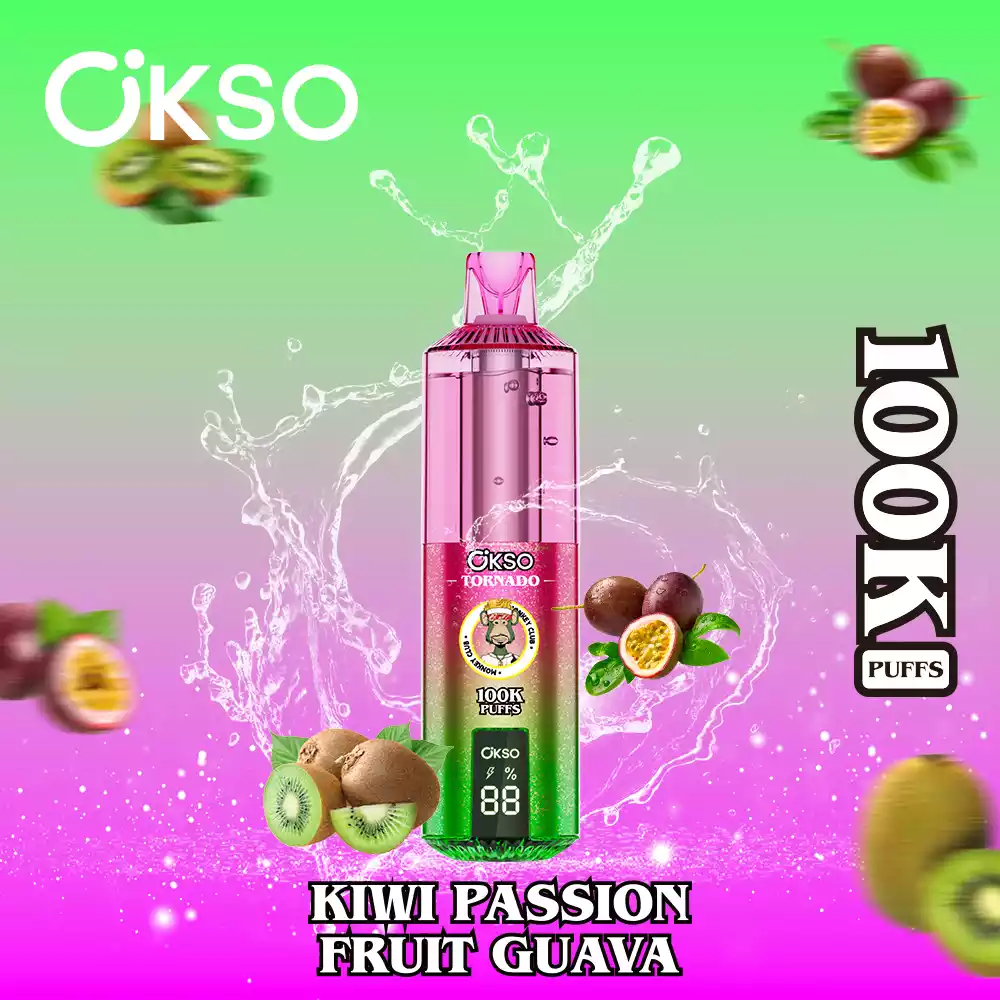 OKSO Tornado 100K Einweg Vape 100000 Züge Dual Mesh Coil RGB LED Großhandel günstig kaufen – Bild 7
