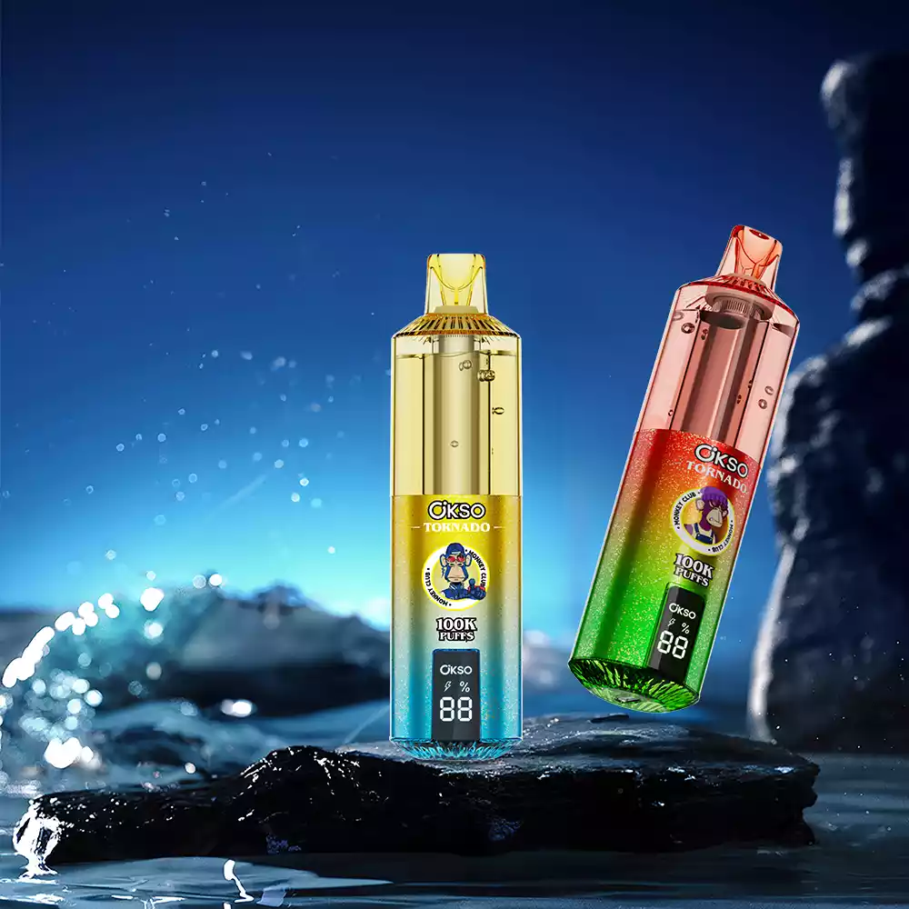 OKSO Tornado 100K Einweg Vape 100000 Züge Dual Mesh Coil RGB LED Großhandel günstig kaufen – Bild 14