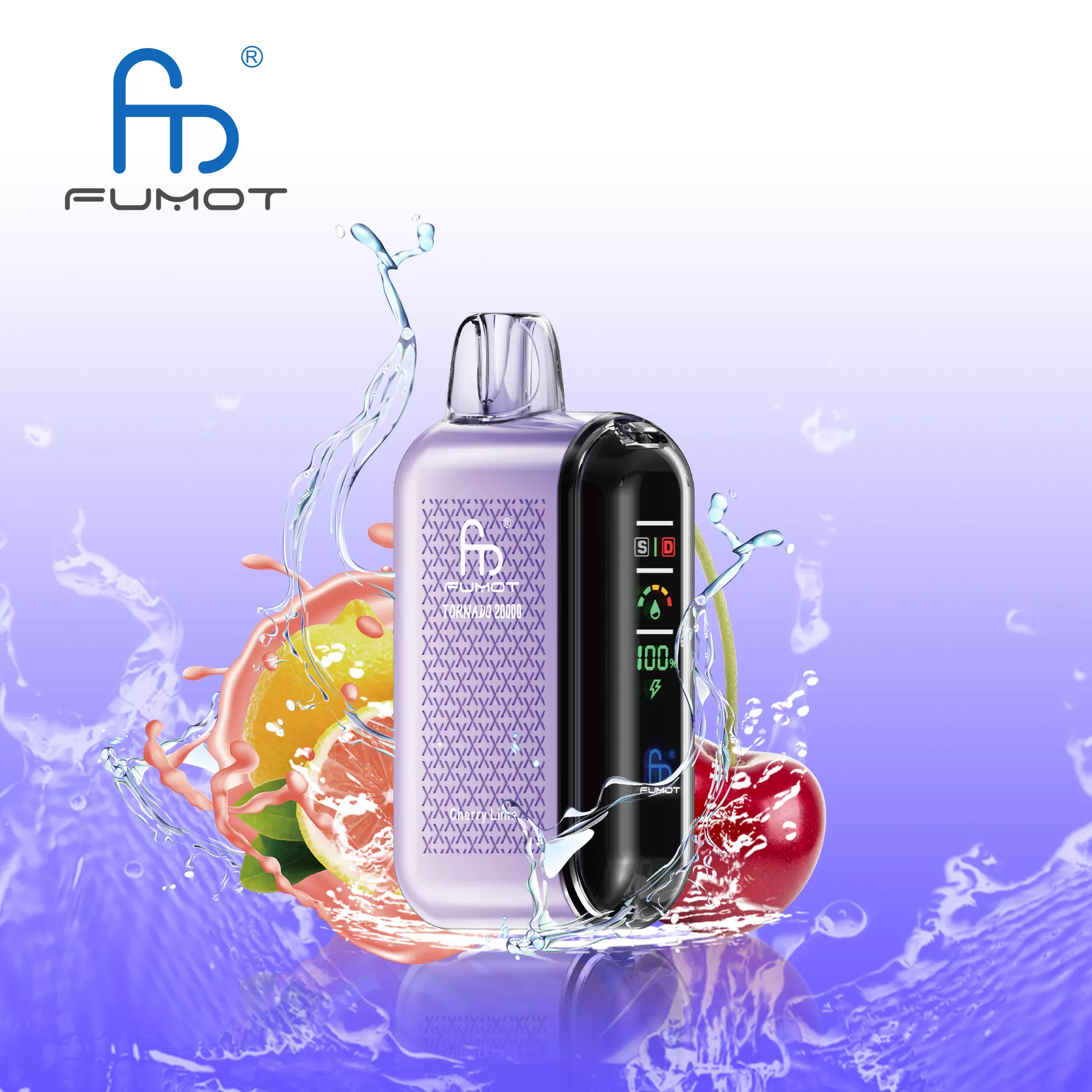RandM FUMOT Tornado 20000 Züge Dual Mesh Display Einweg Vape Großhandel günstig kaufen – Bild 7