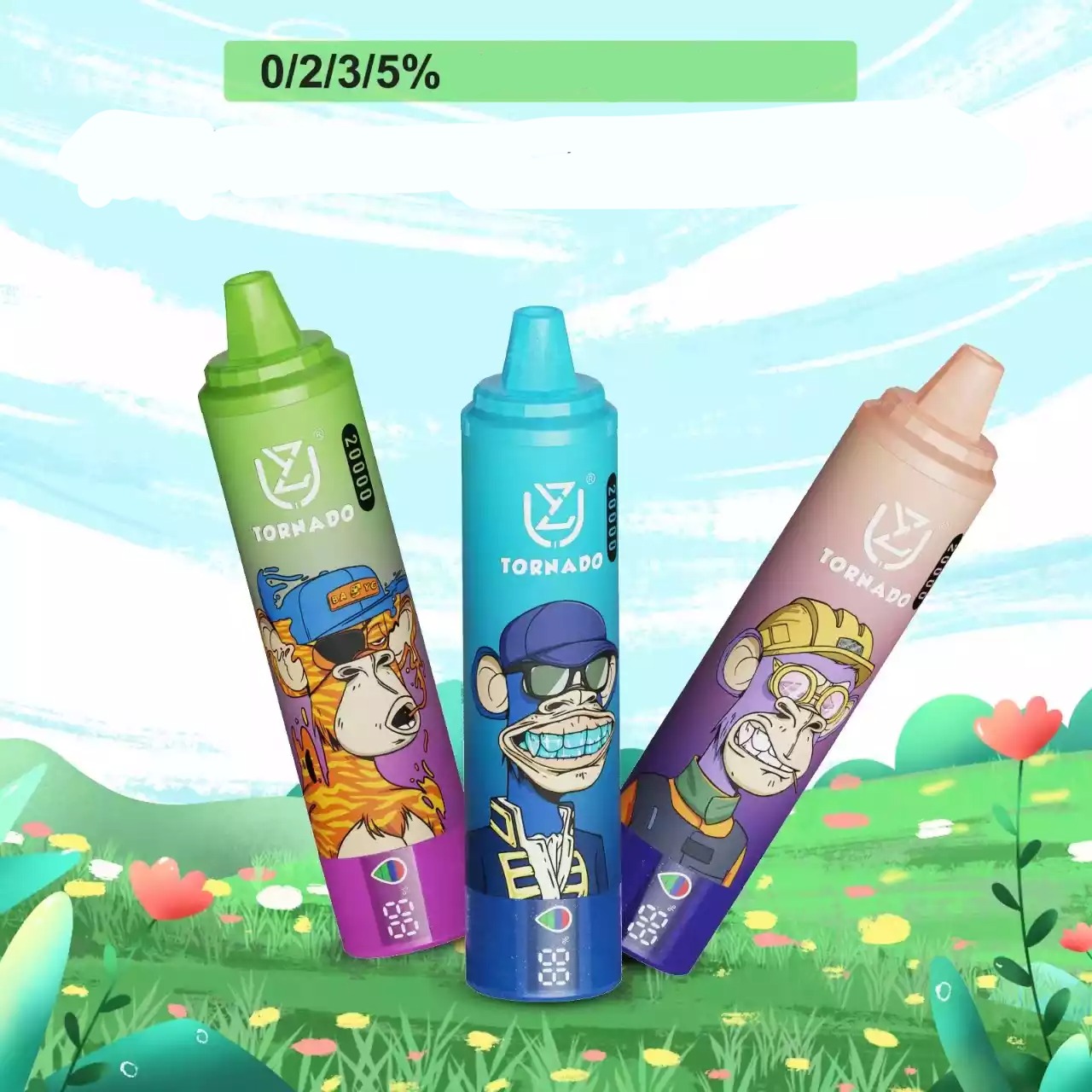 UZY Tornado 20000 Züge Einweg Vape Großhandel mit Digitalanzeige 20k günstig kaufen – Bild 2