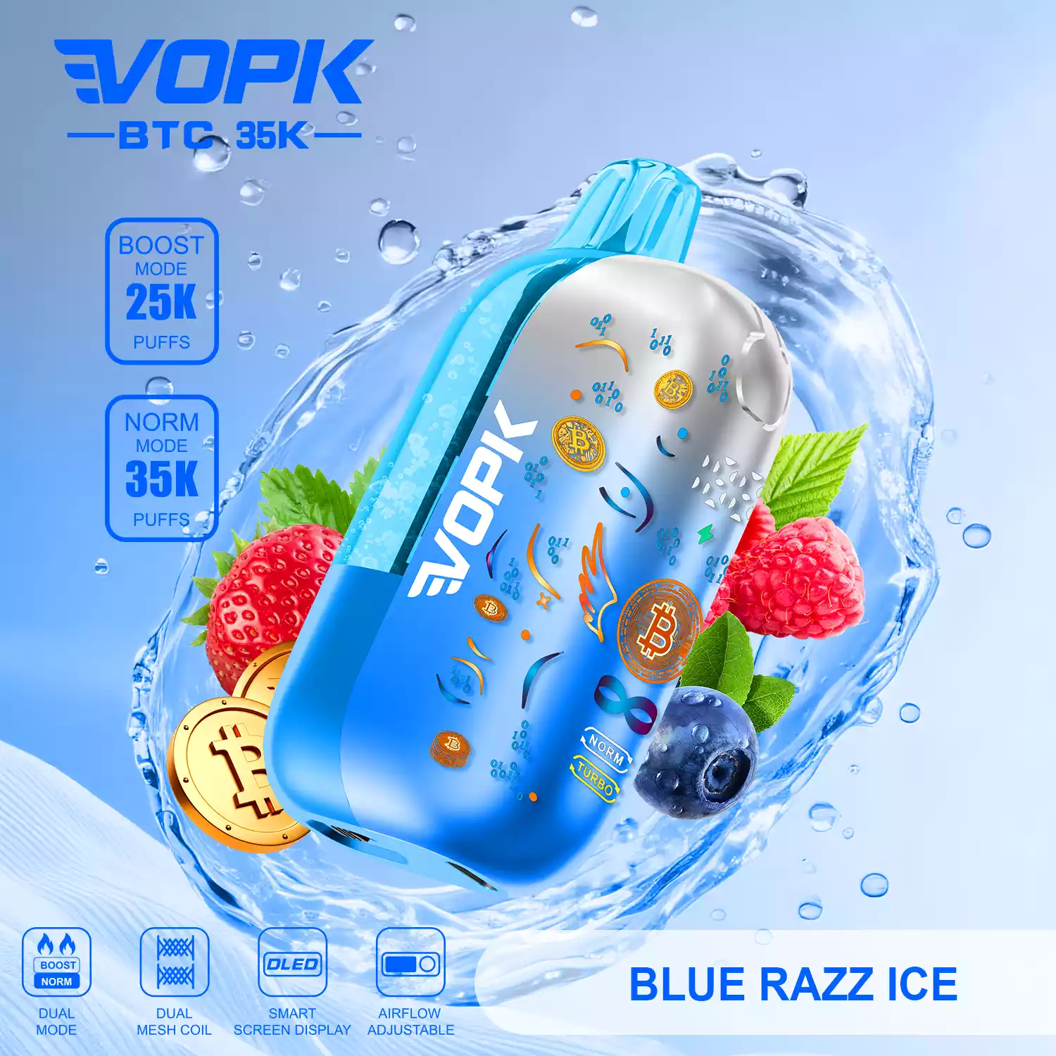 VOPK BTC 35000 Züge Einweg Vape Großhandel Mesh Coil Airflow einstellbar günstig kaufen – Bild 7