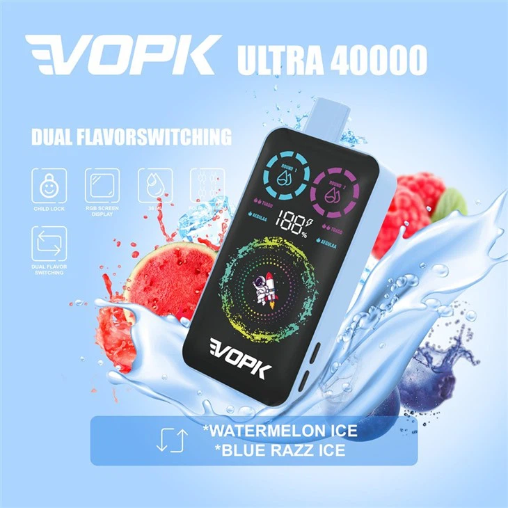 VOPK ULTRA 40000 Züge Dual Flavour Einweg Vape Großhandel Display günstig kaufen – Bild 3