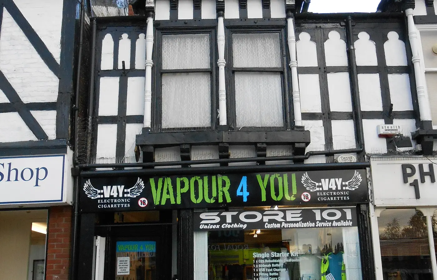 Vape-Fachgeschäft als Beispiel für Sortiments- und Verpackungsvergleich